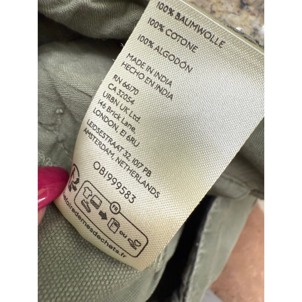Free People We The Free XS Hayden army high waist green cargo utility pants NWOT - Picture 8 of 9